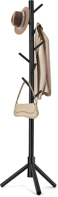 Freestanding coat rack—features 8 hooks and adjustable height (3 levels).