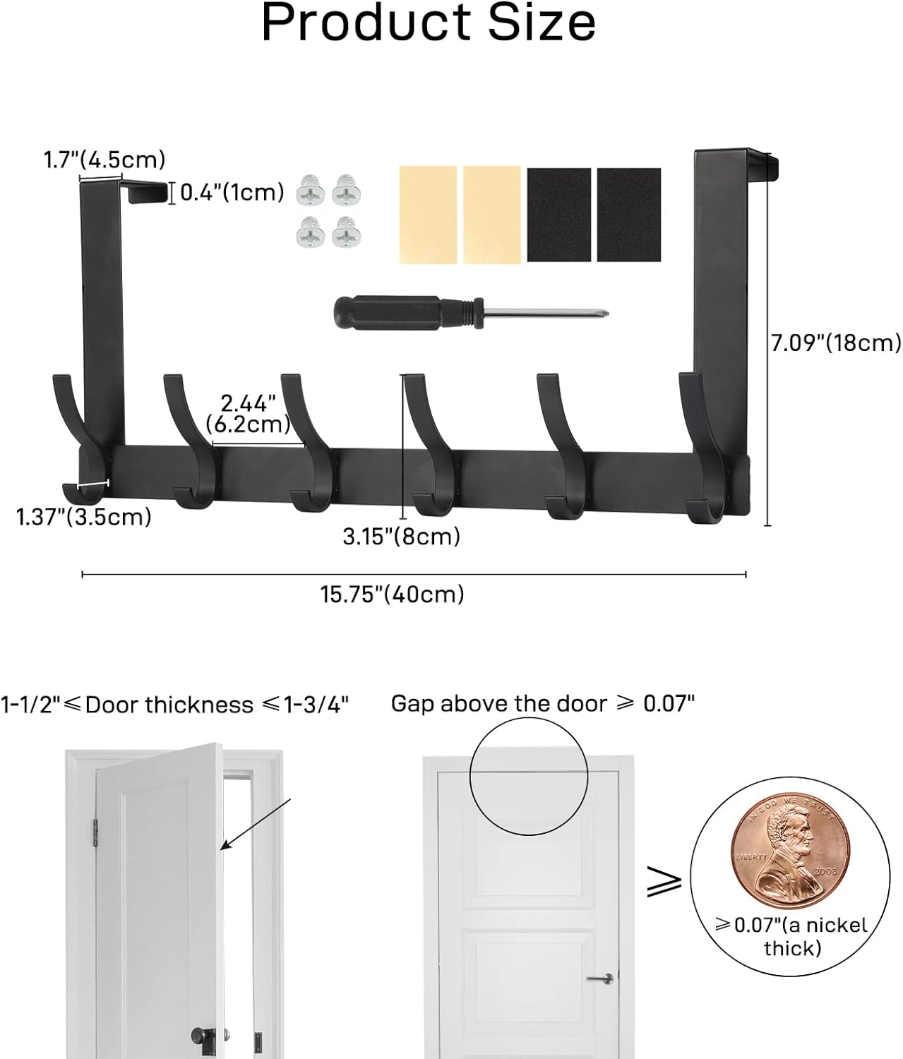 Over-the-Door Hook – Multifunctional Door-Mounted Hook