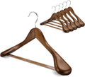 Premium Solid Wood Hanger — Wide-Shoulder Non-Slip Design