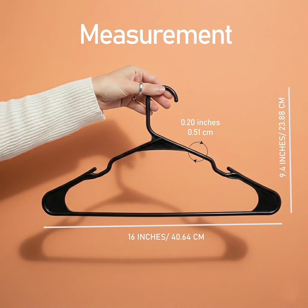 Plastic Hangers (Pack of 50) – Space-Saving Hangers
