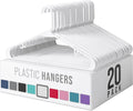 White Plastic Hangers (Pack of 20)