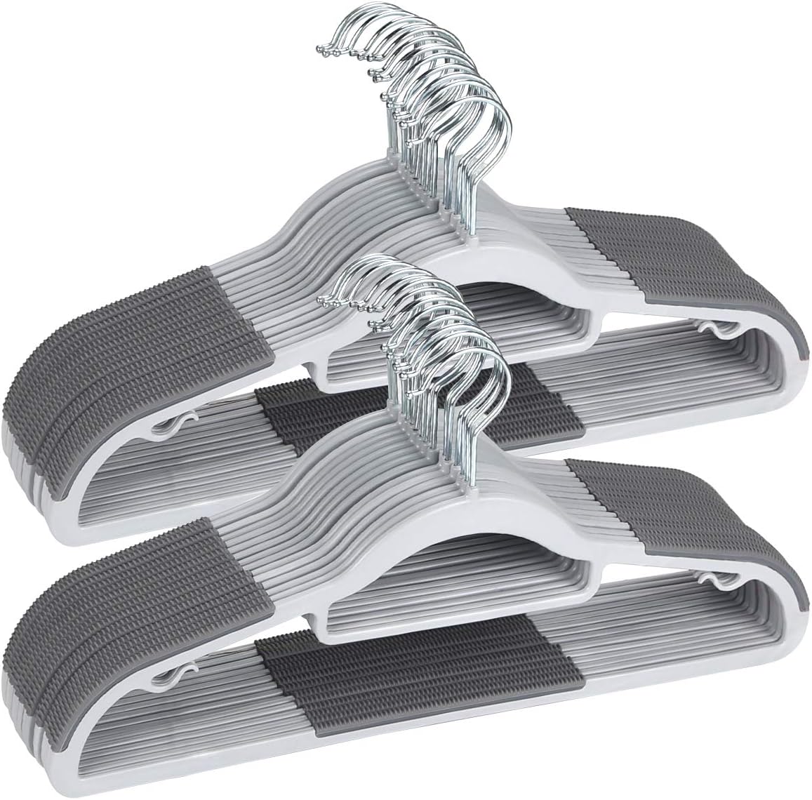 Plastic Hangers—Heavy-duty, wet-and-dry use hangers with non-slip pads