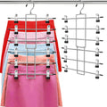 Trouser Hanger with Clips – Space-Saving Hanging Closet Organizer