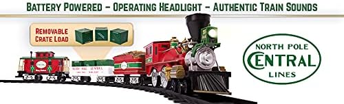 Arctic Central Battery Powered Train Set with Remote Control + Inner Track Expansion Pack